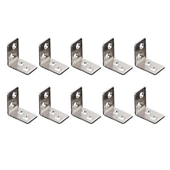 iplusmile Cabinet Hinges - Door Hinges Bracket Fixing Corner Connector L Shaped Desk Support Trinket Boxes Hinged Fixed Iron Piece Connector for Furniture (10pcs) Magnetic Mirror, Folding Shelf Bracket, Folding Shelf, Locker Mirror, Straight Angle, Corner Furniture, Corner Brace, Floating Shelf Brackets, Wall Mounted Desk