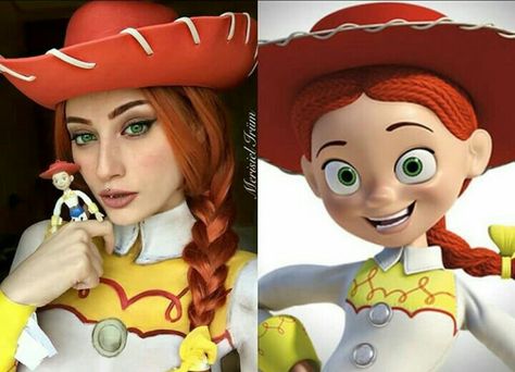 Jessie Makeup Toy Story, Jessie Toy Story Makeup, Jessie Toy Story Costume, Toy Story Costumes, Jessica Nigri, Jessie Toy Story, Geek Squad, Anime Cosplay, Halloween Toys