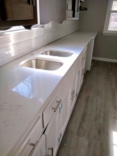 kitchen carrara marmi quartz Carrara Marmi Quartz Countertops, New Carrara Marmi Quartz Countertops, Carrara Marmi Quartz, New Carrara Marmi Quartz, Carrara Quartz Countertops, Peel And Stick Shiplap, Granite Quartz Countertops, Carrara Quartz, Kitchen Finishes