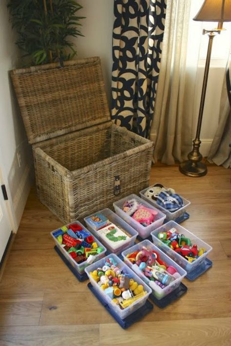 13 Kid-Friendly Living Room Ideas to Manage the Chaos Creative Toy Storage, Kid Friendly Living Room, Ikea 2015, Toy Storage Solutions, Playroom Organization, Ikea Hackers, Kid Toy Storage, Organization Kids, Toy Rooms