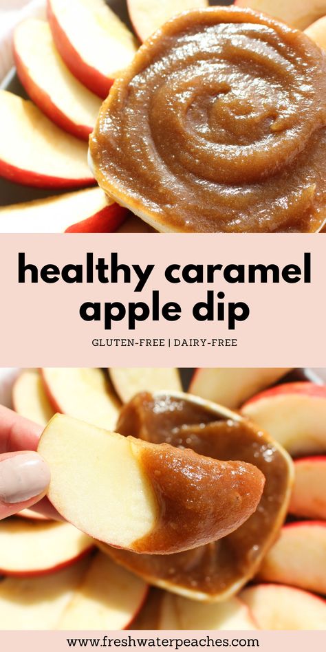 Healthy Apple Dip Clean Eating, Carmel Apple Dip Healthy, Caramel Apple Dip Healthy, Healthy Caramel Desserts, Healthy Apple Dips, Healthy Caramel Dip For Apples, Dip For Apples Healthy, Healthy Caramel Dip, Sugar Free Caramel Apples