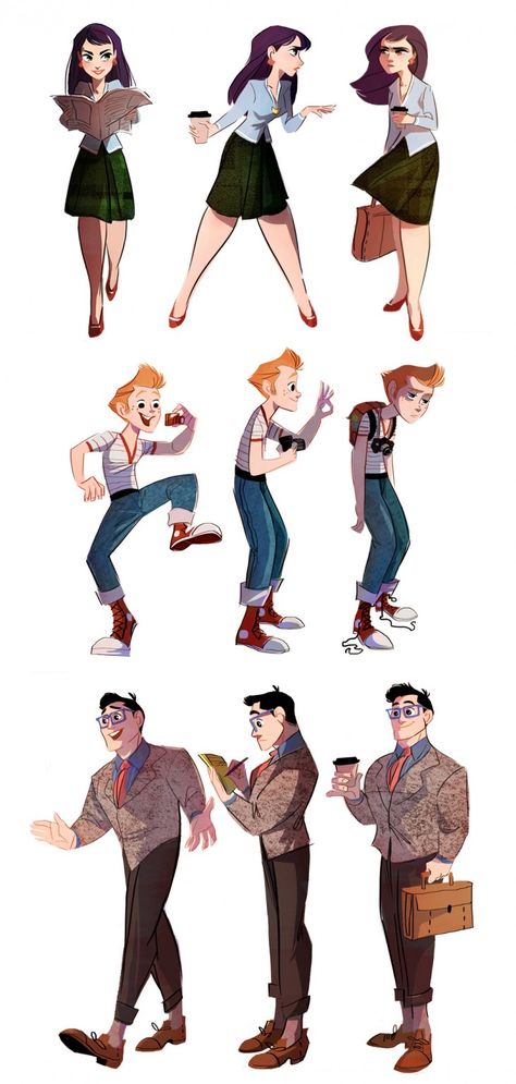 Brittney L. Williams Draws Lois Lane Superman Jimmy Olsen | The Mary Sue Photographer Character Design, Business Woman Character Design, Woman Character Design, Lady Mechanika, Character Design Cartoon, Design Page, Making Videos, Lois Lane, Model Sheet