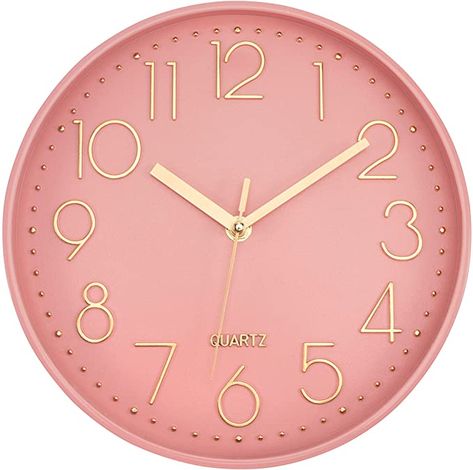 Grey Wall Clocks, Kids Wall Clock, Gold Wall Clock, Functional Wall Art, Clock For Living Room, Retro Wall Clock, Kitchen Wall Clocks, Modern Wall Clock, Pink Frames