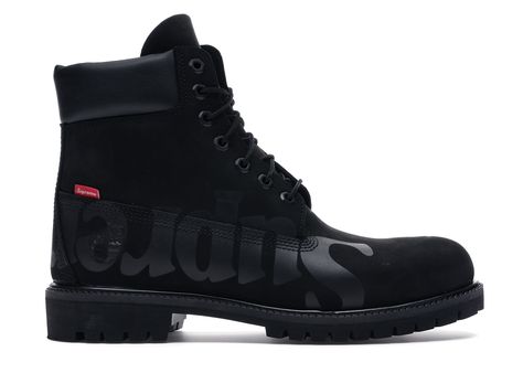 Supreme Sneakers, Timberland Sneakers, Timberland 6, Black Shoes Men, Black Timberlands, Custom Boots, Timberlands Shoes, Timberland Shoes, Hot Sneakers