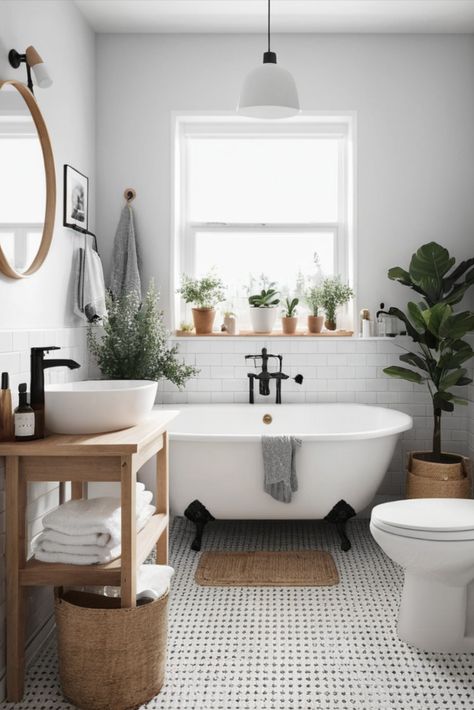 Create a peaceful, minimalist bathroom with Scandinavian design principles! This guide shows you how to incorporate clean lines, natural materials, and functional beauty into your small space. Perfect for achieving that coveted Nordic aesthetic. #ScandinavianDesign #NordicStyle #BathroomDesign Scandi Small Bathroom, Scandi Bathroom Scandinavian Style, Minimalist Bathroom Design Small Spaces, Bathroom Ideas Scandinavian, Scandi Bathroom Ideas, Small Scandinavian Bathroom, Scandinavian Style Bathroom, Bathroom 2025, Scandi Farmhouse