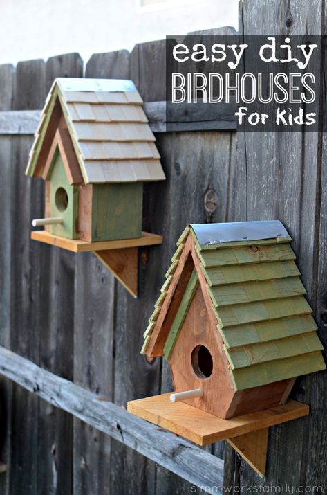 Kids Woodworking Projects, Bird House Plans, Woodworking Projects Furniture, Woodworking Projects For Kids, Woodworking Furniture Plans, Woodworking For Kids, Small Woodworking Projects, Bird Houses Diy, Woodworking Plans Diy