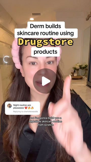 Lindsey Zubritsky, MD, FAAD on Instagram: "Nighttime skincare routine, using only affordable drugstore skincare!  This routine is easy, effective, and accessible. 🫡   All products linked in my bio under the @shopmy tab (click the POSTS section to find the products!)  Does your nighttime skincare routine look similar? Lemme know below ⬇️" Easy Night Skin Care Routine, Over 30 Skin Care Routine, The Ordinary Night Routine, Zo Skincare Routine, Acne Free Skin Routine, The Best Skincare Products, Night Time Face Routine Skin Care, Night Face Routine, Drugstore Skincare Routine