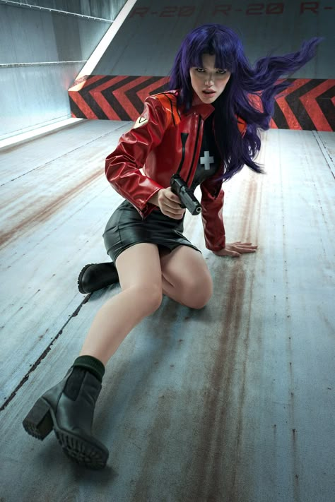 Neon Genesis Cosplay, Misato Cosplay, Female Cosplay Ideas, Evangelion Cosplay, Cosplay Poses, Evangelion Art, Neon Evangelion, Cosplay Photoshoot, Cosplay Inspo