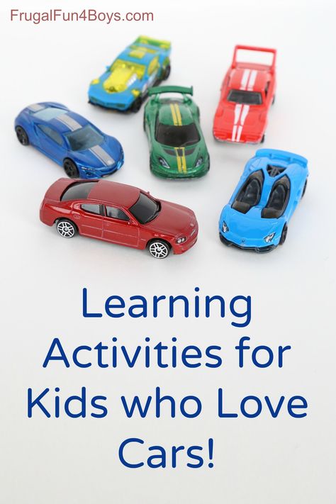 15 Learning Activities with Hot Wheels or Matchbox cars.  Letters, counting, beginning reading, etc. Great ideas! Cars Activities, Car Learning, Focus Tips, Learning Activities For Kids, Transportation Unit, Transportation Activities, Car Activities, Community Helpers Preschool, Transportation Crafts