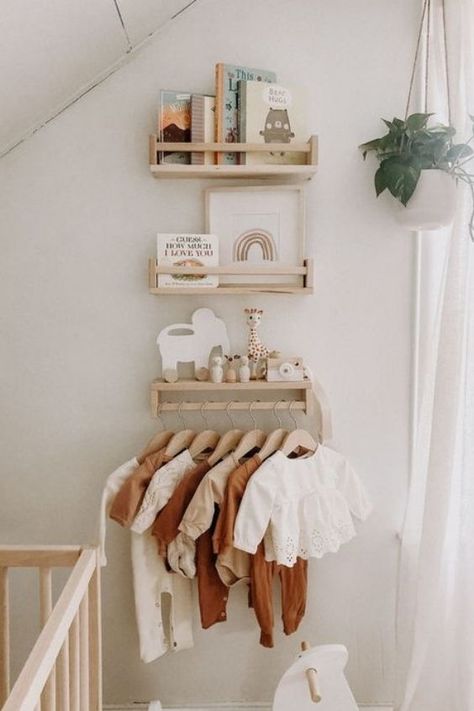 Ikea Nursery Hack, Nursery Hacks, Nursery Nook, Small Nursery, Ikea Nursery, Small Nurseries, Nursery Room Design, Baby Room Inspiration, Ikea Furniture Hacks