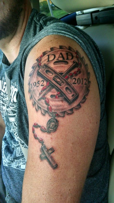 For my carpenter father Hammer Tattoo Carpenter, Carpentry Tattoo, Woodworking Tattoo Ideas, Pops Tattoo, Carpenter Tattoo, Ford Tattoo, Hot Rod Tattoo, Hammer Tattoo, Lily Tattoos