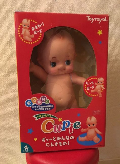 Kewpie Doll Aesthetic, Doll Box Packaging, Qp Doll, Doll Packaging, Kewpie Art, Cupid Doll, Cupie Dolls, Dog Dye, Kewpie Doll