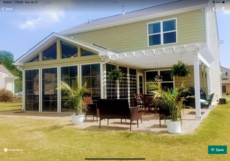 Eze Breeze Windows, Eze Breeze, Craftsman Porch, Attached Pergola, Screened Porch Designs, Patio Deck Designs, Pergola Attached To House, Deck Designs Backyard, Rectangular Pool