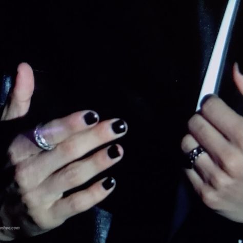 Black Nails Male Aesthetic, Black Nail Polish Aesthetic Grunge, Mens Nails Painted Aesthetic, Black Painted Nails Aesthetic, Nail Polish Aesthetic Grunge, Nail Painting Aesthetic, Black Nails Men Aesthetic, Goth Boyfriend Aesthetic, Black Painted Nails Men