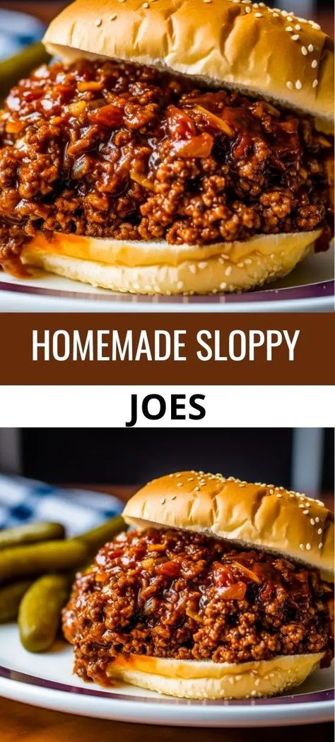 Homemade Sloppy Joes Sloppy Joe Recipe With Bbq Sauce, Home Made Sloppy Joes, Old Fashioned Sloppy Joe Recipe, Homemade Manwich, Sloppy Joe Recipe Crock Pot, Best Sloppy Joe Recipe, Homemade Sloppy Joe Sauce, Homemade Burger Recipe, Sloppy Joe Recipe Easy