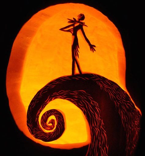 Disney Pumpkin Carving Patterns, Halloween Carvings, Nightmare Before Christmas Pumpkin, Jack Skellington Pumpkin, Disney Pumpkin Carving, Christmas Pumpkins, Halloween Pumpkin Carving Stencils, Pumkin Carving, Creative Pumpkin Carving