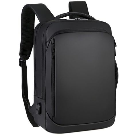 About this item❤ Travel Laptop Backpack is designed with ample storage space and multiple compartments to keep all your essentials organized and easily accessible. It can comfortably accommodate laptops up to 15.6 inches, along with books, clothes, accessories, and more. Dimension: 18"x12"x5" 🎒Its sleek and modern design makes it suitable for any occasion, from business meetings to outdoor adventures. Laptop Bagpack, Multifunctional Travel Bag, Travel Bagpack, Business Notebook, Laptop Backpack Mens, Laptop Travel Bag, Anti Theft Bag, Laptop Travel, Simple Backpack