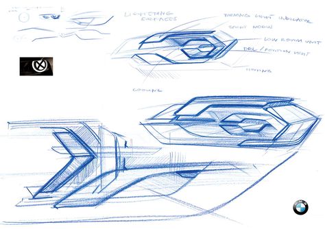 New technology futuristic lights Bmw Lights, Headlamp Design, Technology Futuristic, Interior Sketches, Bionic Design, Airport Design, Automotive Artwork, Industrial Design Sketch, Architecture Concept Drawings