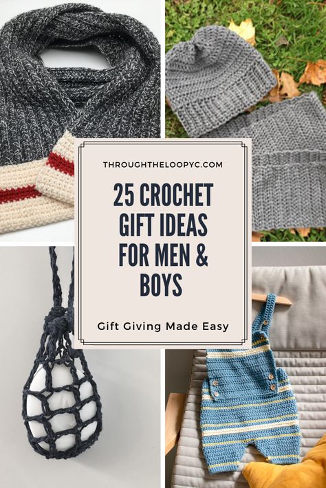 The perfect one-stop-shop for all the inspiration you'll need for all your crochet makes for men and boys. Handmade Gift For Men, Crochet Project For Men, Crochet Projects Men, Mens Crochet Gifts, Men Crochet Ideas, Crochet For Men Gift Ideas, Men Crochet Pattern, Crochet Ideas For Men, Crochet Projects For Men