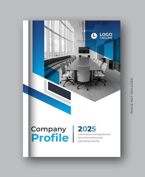 Company profile brochure with modern gra... | Premium Psd #Freepik #psd #cover-layout #magazine-ad #corporate-cover #cover-pages Company Profile Design Layout, Company Profile Cover Design, Corporate Cover Design, Brochure Cover Page, Business Book Cover Design, Business Book Cover, Project Powerpoint, Portfolio Cover Design, Healthcare Ads