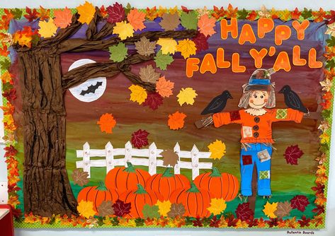 Bulletin Board For Preschool, November Bulletin Boards, Thanksgiving Bulletin Boards, Fall Bulletin Board, Summer Bulletin Boards, Thanksgiving Classroom, Preschool Fall, Fall Classroom Decorations, Fall Classroom