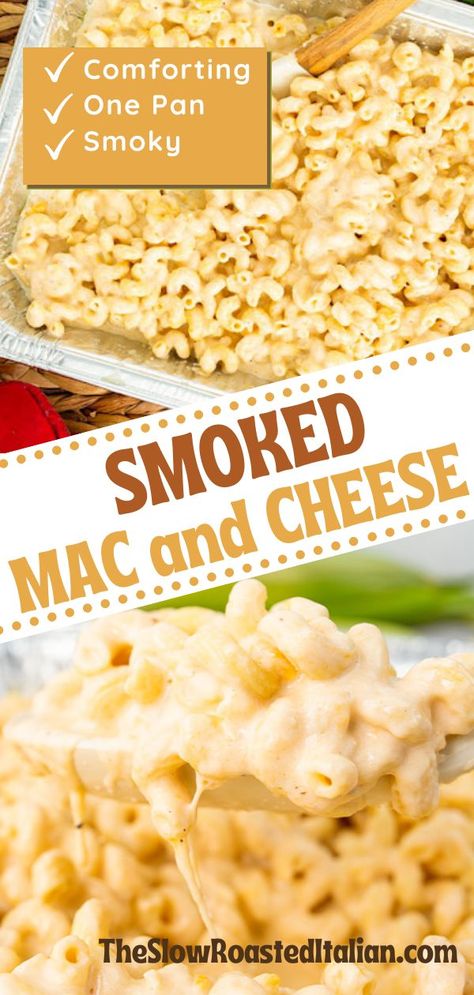 Smoked Mac And Cheese Gluten Free, Smoked Mac And Cheese Electric Smoker, Mac And Cheese For A Party, Mac And Cheese On Traeger, Mac And Cheese Traeger, Recipes That Use Mozzarella Cheese, Trager Grill Recipes Dinners, What To Cook On A Smoker, Smoked Foods For A Crowd