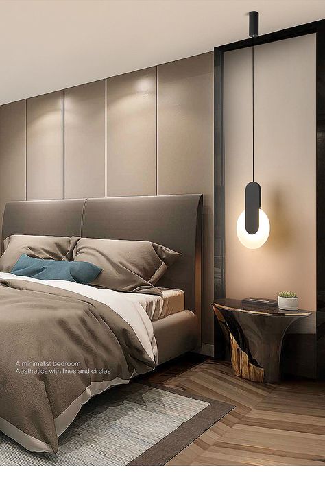 Bed Side Hanging Lights Modern, Bedroom Bra Light, Bed Side Lights From Ceiling, Bedside Hanging Pendant Lights, Hanging Lamps Bedroom Bedside Tables, Night Lamp Bedroom Hanging, Bedside Table Pendant Light, Long Lamps Bedrooms, Bed Side Hanging Light