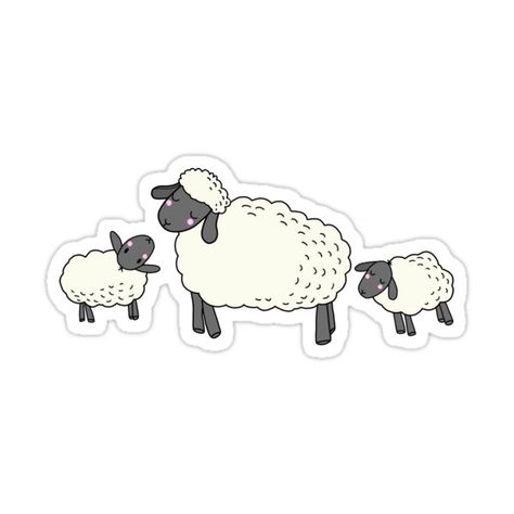 Sheep Sticker, God Sticker, Journaling Bible, Christian Stickers, Cute Sheep, Aesthetic Stickers, Bible Journaling, Sheep, Decorate Laptops