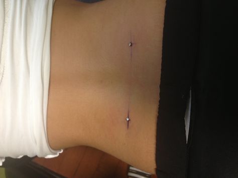 Lower back Dermals Lower Back Percinings, Lower Back Dermals, Lower Belly Piercing, Lower Back Piercings, Lower Back Dermal Piercing, Piercing Dos, Back Dimple Piercing, Back Dermals, Dimple Piercings