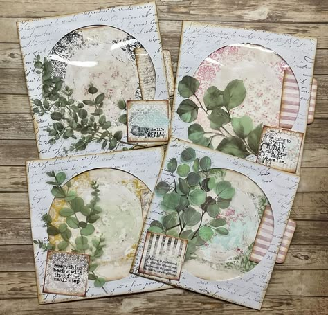 Journal Cards Ideas, Junque Journal, Garden Junk Journal, Embellishments Diy, Handmade Journals Diy, Cd Holder, Diy Journal Books, Embellishment Diy, Pocket Journal