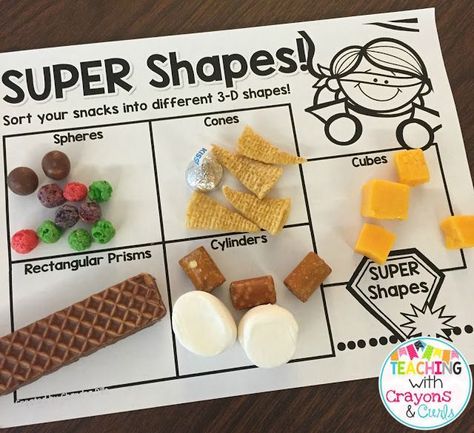 so many fun ideas for teaching 3D shapes in 2nd grade! #mathforfirstgrade Shape Activities Kindergarten, 3d Shapes Activities, Shapes Lessons, Shapes Kindergarten, Teaching Shapes, Shape Sort, Prek Math, Shapes Preschool, Kindergarten Fun