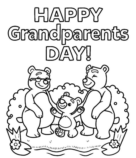 Grandparent Day Coloring Pages, Grandparents Day Coloring Sheets, Grandparents Day Printables Free, Grandparents Day Coloring Pages, Grandparents Coloring Pages, Daycare Lesson Plans, Grandparents Day Cards, National Grandparents Day, Grandparents Day Crafts