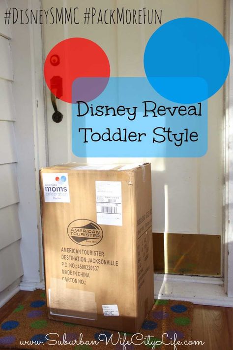 If you're planning a trip to Disney and want to surprise your toddler I've got a simple and fun way to do it. Surprise Disney Trip Reveal, Disney Trip Reveal, Strollers At Disney World, Disney Trip Surprise, Disney Reveal, Disney Surprise, Surprise Vacation, Plane Rides, Disneyland Secrets