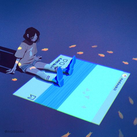 Perfectionism Illustration, Ghosts Illustration, Animation Poster, Memory Illustration, Design Perspective, Blue Illustration, Instagram Illustration, Corporate Art, Animation Artwork