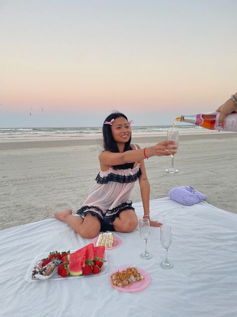 beach picnic, galentines day, date ideas, pink aesthetic Galentines Beach Day, Valentines Beach Picnic, Galentines Beach Picnic, Picnic Galentines, Bestie Picnic, Beach Picnic Photoshoot, Birthday Beach Pictures, Beach Birthday Aesthetic, Coquette Bday