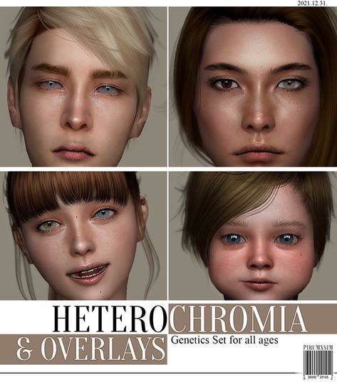 Eyes 01 Heterochromia version & Overlay set | pirumxsim sur Patreon Heterochromia Eyes, Eye Scar, Sims 4 Decades Challenge, Sims 4 Cc Eyes, Sims 4 Cas Mods, Sims 4 Cc Makeup, Sims 4 Body Mods, Freckle Face, Sims 4 Toddler