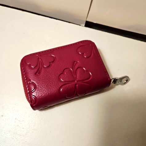 This Red/Burgundy Leather Wallet Has Many Places For Cards And Identification. This Wallet Is New Without Tags. Cute Wallet Aesthetic, Wallets Aesthetic, Wallet Aesthetic, 2024 Clothes, Pretty Fits, Boho Wallet, Librarian Chic, Sweet 17, Wallets For Girls