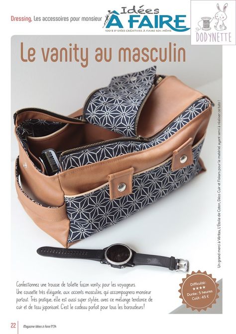 Nouvelle publication presse : le tuto du vanity homme à coudre du magazine Idées à Faire | Les tutos couture de Dodynette Vanity Diy, Girls Vanity, Derby Hats Fascinators, Mad Hatter Hats, Kentucky Derby Hats, Creation Couture, Boot Cuffs, Diy Couture, Hat Knitting Patterns