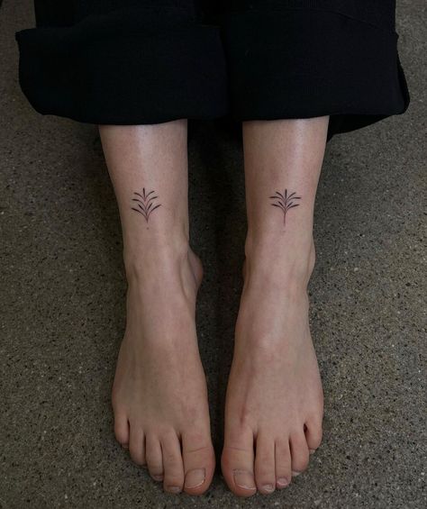 Ornamental Foot Tattoo Design, Dainty Shin Tattoo, Symmetrical Ankle Tattoos, Front Foot Tattoo, Ankle Ornamental Tattoo, Front Ankle Tattoos For Women, Ornamental Ankle Tattoo, Matching Ankle Tattoos, Front Of Ankle Tattoo