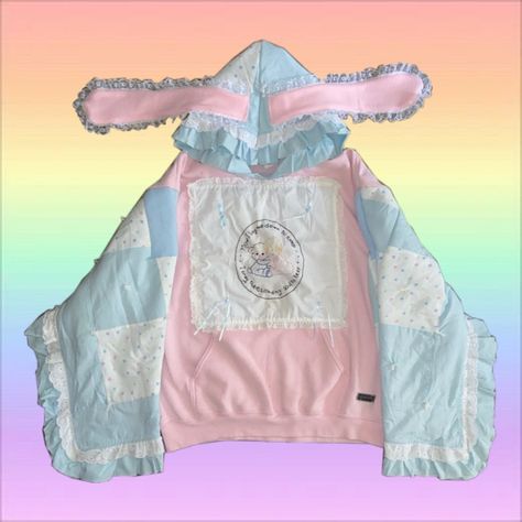 Pink Alternative Fashion, Punk Fashion Diy, Hoodie Diy, Bunny Hoodie, Nighty Night, Kawaii Fashion Outfits, February 19, Really Cute Outfits, Kawaii Clothes