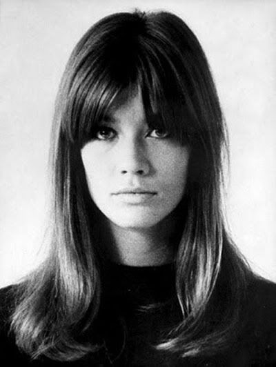 francoise hardy #bangs 60s Hair Bangs, 60s Bangs, 1960s Hair, 60s Hair, Jacqueline Bisset, 70s Hair, Costume Noir, Francoise Hardy, Sixties Fashion