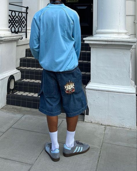 Summer Outfits Men Streetwear Street Fashion, Jean Shorts Men Outfit, Shorts Men Outfits, Mens Outfits Streetwear, Men Outfit Ideas, Outfit Ideas 2024, Summer Outfits Men Streetwear, Outfits Sommer, Masculine Fashion