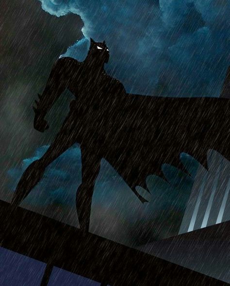 Batman The Animated Series Rooftop Art Batman Aesthetic Black, Batman Show, Real Batman, I'm Batman, Batman Pictures, Bob Kane, Dark Knight Rises, Univers Dc, Batman Artwork