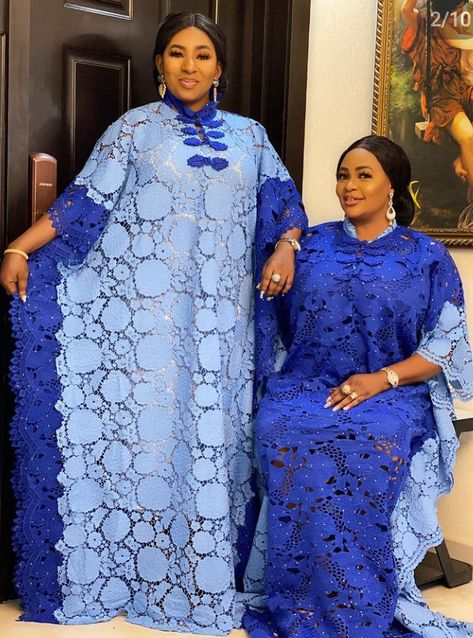 Latest Bubu/Kaftan Style You Should See - Stylish Naija Bubu Lace Gown Styles, Bubu Gown Styles Lace, Kaftan Styles For Ladies, Latest Bubu Gown Style, Bubu Gown, Sky Blue Colour, Kaftan Styles, Bubu Gown Styles, Stylish Naija