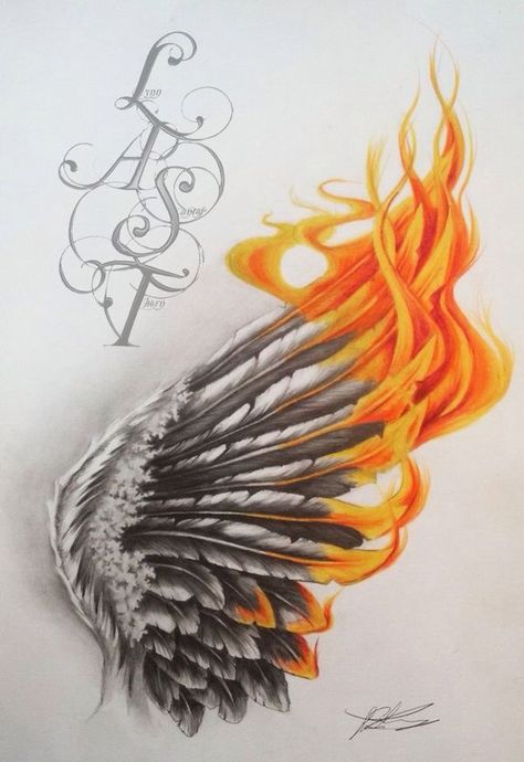 ❝Don't dwell over what could have been, if there's no chance it could… #fanfiction # Fanfiction # amreading # books # wattpad Tattoo Feather, Phönix Tattoo, Phoenix Tattoo Design, Kunst Tattoos, Wings Drawing, Angel Wings Tattoo, Phoenix Art, Trendy Tattoo, Initial Tattoo