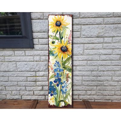 Texas Wood Sign, Shutter Art, Porch Leaners, Wood Welcome Sign, Painted Wooden Signs, Outdoor Entryway, Garden Poles, Watercolor Wildflowers, Barn Wood Crafts