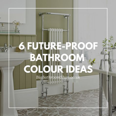 If you're keen to add colour to your bathroom, but worried it won’t stand the test of time, these future-proof bathroom colour ideas are the way to go. Ensuite Bathroom Paint Colours, Light Colour Bathroom Ideas, Frenchic Paint Furniture, Bathroom Colour Ideas, Sloped Ceiling Bathroom, Bathroom Colours, Wooden Bathroom Accessories, Small Toilet Design, Color Bathroom Design