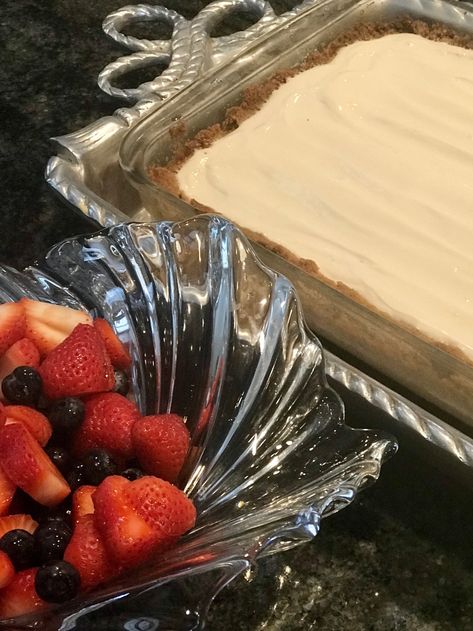 Classic Cheesecake with Sour Cream Topping Cheesecake Sour Cream Topping, 9x13 Cheesecake, Sour Cream Cheesecake Topping, Cheesecake Sour Cream, Cheesecake With Sour Cream Topping, Cheesecake With Sour Cream, Bumpy Cake, Sour Cream Topping, Sour Cream Cheesecake