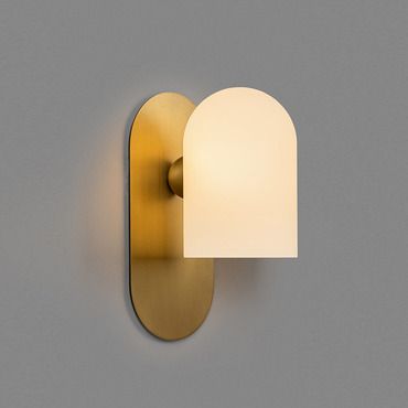 Odyssey Wall Sconce | Schwung Home at Lightology Mid Century Table Lamp, Decorative Wall Sconces, Contemporary Wall Sconces, The Odyssey, Translucent Glass, Round Chandelier, Burnished Brass, Modern Wall Sconces, Luminaire Design