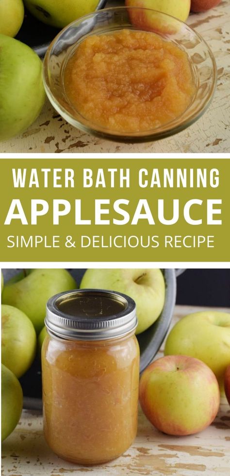 Applesauce Recipes Canning, Easy Applesauce, Canning Applesauce, Canned Applesauce, Homemade Applesauce Recipes, Water Bath Canning Recipes, Canning Apples, Fresh Recipe, Applesauce Recipe